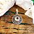 Pingente Mandala em Prata 925 e Cristal de Quartzo - Imagem 1