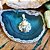 Pingente Concha em Prata 925 e Abalone - Imagem 1