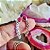Brinco / Ear Cuff Folha em Prata 925 e Rubi - Imagem 1