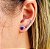 Brinco Ear Cuff Folha em Prata 925 e Safira - Imagem 2