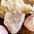 Brinco / Ear Cuff Folha em Prata 925 e Quartzo Rosa - Imagem 1
