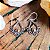 Brinco Arabescos em Prata 925 e Aplique em Ouro 18k - Imagem 1