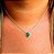 Corrente com Pingente Gota em Prata 925 e Jade - Imagem 3