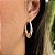 Brinco Argola Lisa Oval Abaloada em Prata 925 - Imagem 2