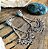 Brinco Boho Arabescos em Prata 925 e Howlita Turquesa - Imagem 1