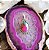 Pingente Boho Oval em Prata 925 e Turquesa Ostra - Imagem 1