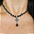 Choker com Pingente em Prata 925, Ônix e Marcassitas - Imagem 5