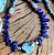 Colar em Prata 925, Lápis Lazuli, Turquesa e Coral Naturais - Imagem 1