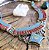 Colar Boho Nepal em Alpaca, Turquesa e Coral Naturais - Imagem 1