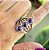 Anel Boho em Prata 925 e Turquesa Purple - Imagem 2