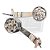 PEDAL ROLLER CROMADO - Imagem 1
