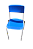 Cadeira Plástica com Estrutura Metálica – Modelo Fixo - Imagem 2