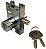 Miolo Para Fechadura De Porta Vidro Modelo 1520 Redondo - Imagem 3
