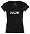 Camiseta feminina Ducati Ducatiana 2.0 em tecido Black - Imagem 1