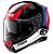 CAPACETE NOLAN N87 PLUS DISTINCTIVE PRETO AZUL E VERMELHO - Imagem 1