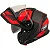 CAPACETE SHOEI NEOTEC 3 GRASP TC-1 58 VERMELHO E PRETO FOSCO - Imagem 4