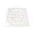 Grelha Quadrada Branca 15cm - ESTRELA - Imagem 1