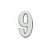 Número Alumínio Polido Nº 9 - SPLENDORE - Imagem 1