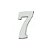 Número Alumínio Polido Nº 7 - SPLENDORE - Imagem 1