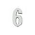 Número Alumínio Polido Nº 6 - SPLENDORE - Imagem 3