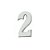 Número Alumínio Polido Nº 2 - SPLENDORE - Imagem 1