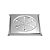 Grelha Quadrada Rotativa C/ Caixilho Inox 15cm - SS METAIS - Imagem 1
