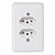 Conjunto 2 Tomadas 20A 250V Com Placa 4X2 Stylus - ILUMI - Imagem 2