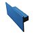 Desempenadeira Plástica Lisa 7X16cm Azul - EMAVE - Imagem 1