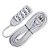 Extensão 4 Tomadas 2P+T 10A 5M Branca Slim - FORCE LINE - Imagem 1