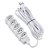Extensão 5 Tomadas 2P+T 10A 10M Slim Branca - FORCE LINE - Imagem 1