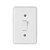 Conjunto Interruptor 1 Tecla Paralela C/ Placa 4X2 I9 - ILUMI - Imagem 1
