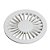 Grelha PVC 100mm Redonda Branca  - LUCONI - Imagem 1