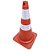 Cone De Sinalização Laranja e Branco 75CM - PLASTCOR - Imagem 1