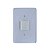 Conjunto Interruptor Bipolar 10A 250V C/ Placa 4X2 Stylus - ILUMI - Imagem 1