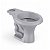 Bacia Acoplar Oval Diva Cinza - ONIX - Imagem 1