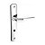 Fechadura Popline Reta Banheiro Cromado 40mm - SOPRANO - Imagem 1