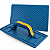 Desempenadeira Plástica Corrugada Azul Pro 21X33cm - ROMA - Imagem 1
