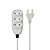 Extensão Compacta Com Cordão Paralelo 3M 2P 10A Branco - ILUMI - Imagem 1