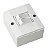 Conjunto Interruptor 2 Teclas Simples Sobrepor 10A Box Branca - ILUMI - Imagem 1