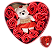 LATA DE URSO COM ROSA ARTIFICIAL -FL5021 - Imagem 1