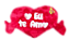 ALMOFADA "EU TE AMO" G (TAM: 41CM) - Imagem 1
