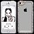 Case pra iPhone 5s plástico rígido transparente com pedrinhas - Imagem 1