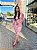 VESTIDO MIDI FEMININO FLORAL ROSA BEBÊ - Imagem 1