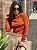 BODY FEMININO MANGA LONGA OCRE - Imagem 1