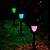 Luminária Solar LED Multicor Colorido Balizador RGB Decoração Espeto de Jardim - Imagem 2