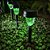 Kit com 6 - Luminária Solar de Jardim Poste Balizador ABS LED Verde - Imagem 3