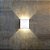 Arandela de Efeito Externa Slim LED 3W Branco Quente 3000K 2 Fachos Parede Muro - Branca - Imagem 2