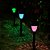 Kit com 6 Luminária Balizadora Poste Solar ABS Espeto de Jardim - LED Colorido RGB (Multicor) - Imagem 2