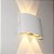 Arandela de Efeito LED 4W 4 Fachos Preto Luz Amarela - Branco Quente 3000K - Branca - Imagem 3