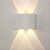 Arandela de Efeito LED 4W 4 Fachos Preto Luz Amarela - Branco Quente 3000K - Branca - Imagem 2
